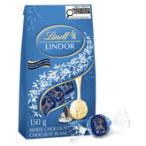 Lindt LINDOR Cookies & Cream Flavour White Chocolate Truffles Bag, 150g