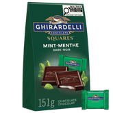 GHIRARDELLI Mint Dark Chocolate Squares Bag, 151g
