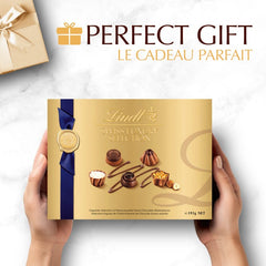 Lindt SWISS LUXURY SELECTION Assorted Chocolate Pralines Gift Box, 193g