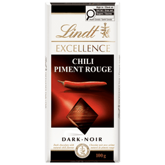 Lindt EXCELLENCE Chili Dark Chocolate Bar, 100g