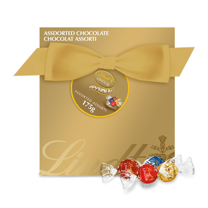 Lindt LINDOR Radiance Assorted Chocolate Truffles Gift Box, 175g