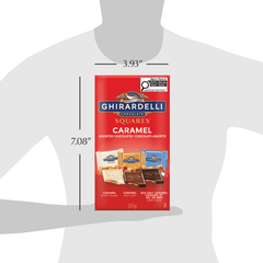 Ghirardelli Caramel Assorted Chocolate Squares Bag, 153 Grams