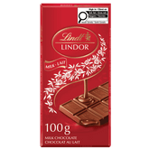 Lindt LINDOR Milk Chocolate Bar, 100g