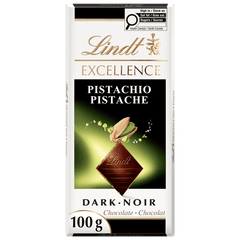 Lindt EXCELLENCE Pistachio Dark Chocolate Bar, 100g