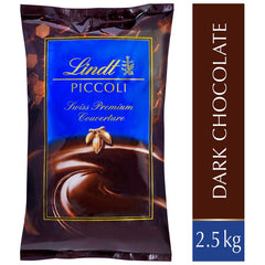 Lindt PICCOLI Swiss Premium Couverture Dark Chocolate Bag, 2.5kg