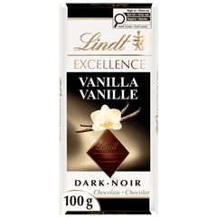 Lindt EXCELLENCE Dark Chocolate Vanilla Bar, 100g
