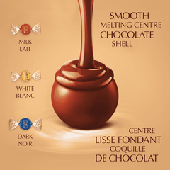 Lindt LINDOR Assorted Chocolate Truffles Bag, 150g