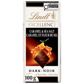 Lindt EXCELLENCE Caramel & Sea Salt Dark Chocolate Bar, 100g