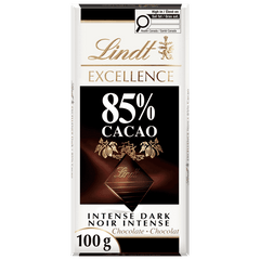 Lindt EXCELLENCE 85% Cacao Dark Chocolate Bar, 100g