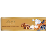 Lindt SWISS CLASSIC Gold Raisin Hazelnut Milk Chocolate Bar, 300g