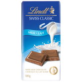 Lindt SWISS CLASSIC Milk Chocolate Bar, 100g