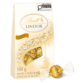 Lindt LINDOR White Chocolate Truffles Bag, 150g