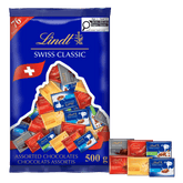 Lindt SWISS CLASSIC Assorted Mini Chocolates Bag, 500g