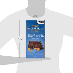 GHIRARDELLI Dark Chocolate Caramel Sea Salt Bar, 138g