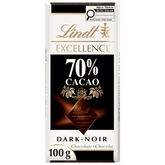 Lindt EXCELLENCE 70% Cacao Dark Chocolate Bar, 100g