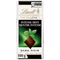Lindt EXCELLENCE Intense Mint Dark Chocolate Bar, 100g