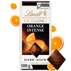 Lindt EXCELLENCE Orange Intense Dark Chocolate Bar, 100g
