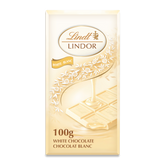Lindt LINDOR White Chocolate Bar, 100g