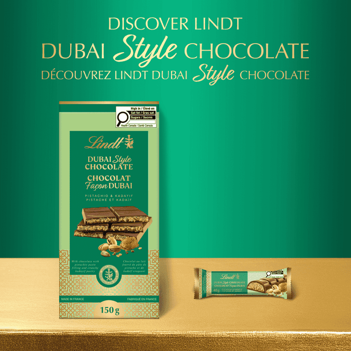 Lindt Dubai Style Chocolate Bar, 40g