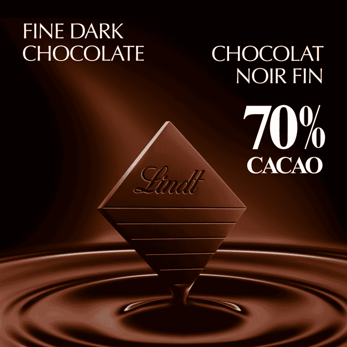 Lindt EXCELLENCE 70% Cacao Dark Chocolate Bar, 100g