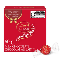 Lindt LINDOR Milk Chocolate Sweet Wishes Gift Box, 60g