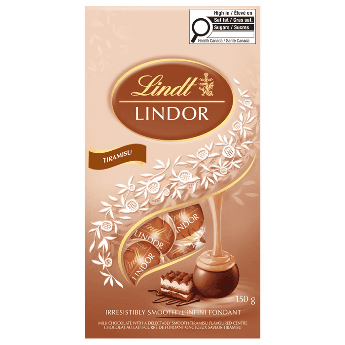 Lindt LINDOR Tiramisu Chocolate Truffles Bag, 150g