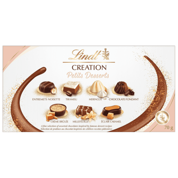 Lindt CREATION DESSERT Assorted Chocolates Gift Box, 70g