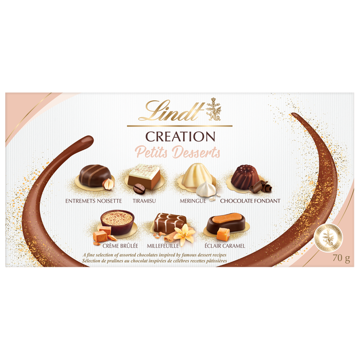 Lindt CREATION DESSERT Assorted Chocolates Gift Box, 70g