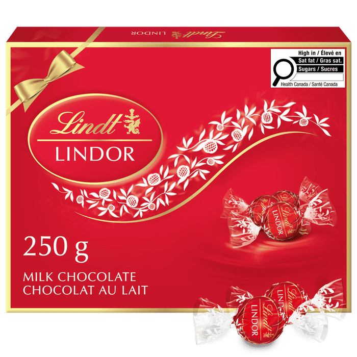 Lindt LINDOR Prestige Milk Chocolate Truffles Gift Box, 250g