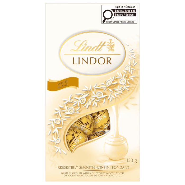 Lindt LINDOR White Chocolate Truffles Bag, 150g