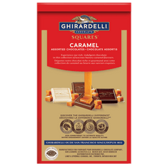 Ghirardelli Caramel Assorted Chocolate Squares Bag, 153 Grams
