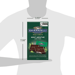 GHIRARDELLI Mint Dark Chocolate Squares Bag, 151g