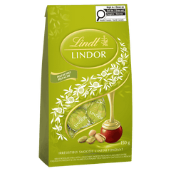 Lindt LINDOR Pistachio Milk Chocolate Truffles Bag, 150g