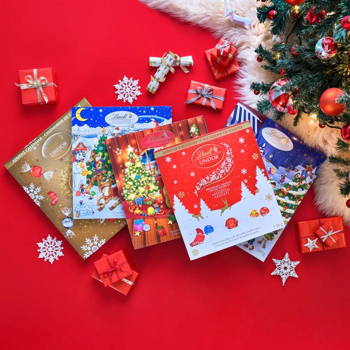 Lindt TEDDY Assorted Milk Chocolate Advent Calendar, 128g