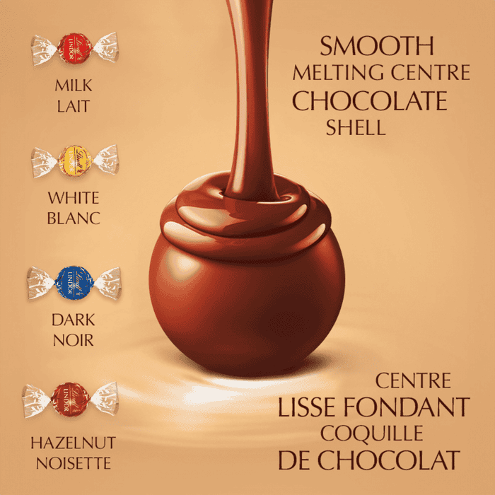 Lindt LINDOR Radiance Assorted Chocolate Truffles Gift Box, 175g