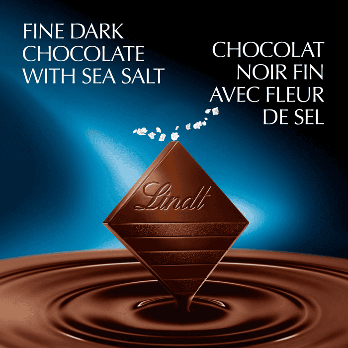 Lindt EXCELLENCE Sea Salt Dark Chocolate Bar, 100g