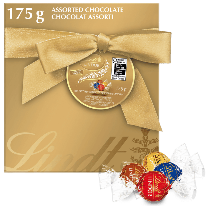 Lindt LINDOR Radiance Assorted Chocolate Truffles Gift Box, 175g