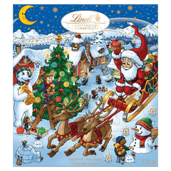 Lindt Kids Christmas Assorted Milk Chocolate Advent Calendar, 128g