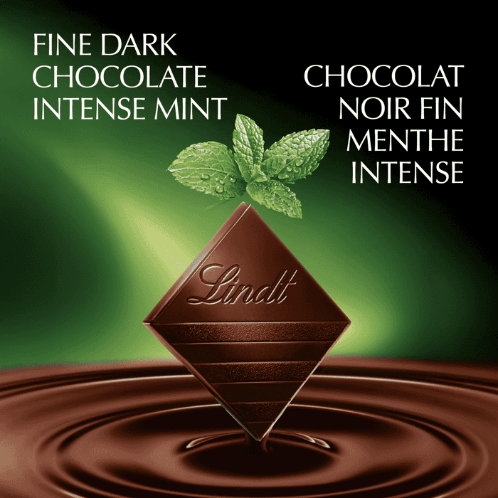 Lindt EXCELLENCE Intense Mint Dark Chocolate Bar, 100g