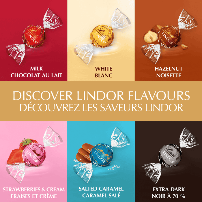 Lindt LINDOR White Chocolate Truffles Bag, 150g