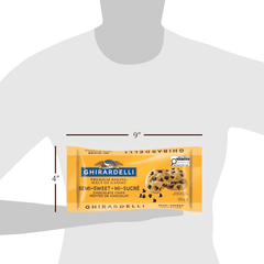 GHIRARDELLI Semisweet Baking Chocolate Chips Bag, 326g