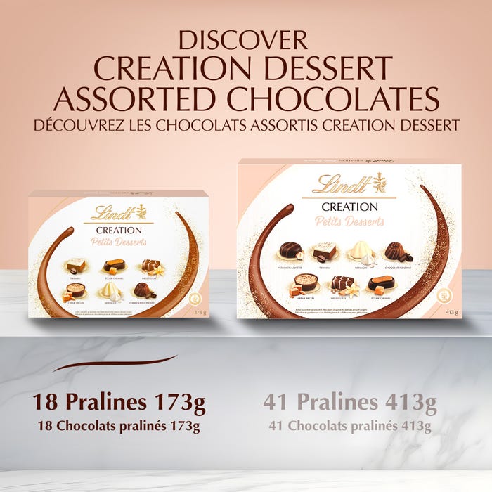Lindt Creation Petits Dessert Assorted Chocolate Box, 173g
