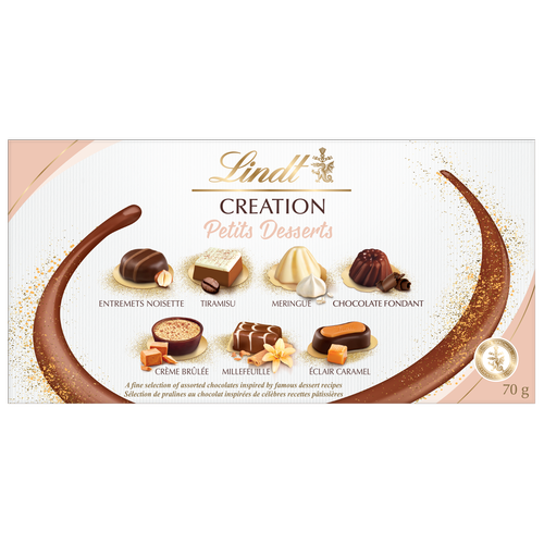 Lindt CREATION DESSERT Assorted Chocolates Gift Box, 70g