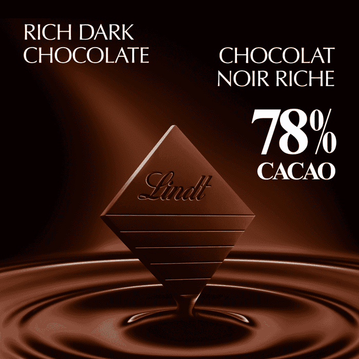 Lindt EXCELLENCE 78% Cacao Dark Chocolate Bar, 100g