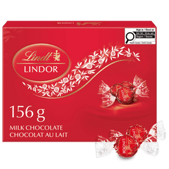 Lindt LINDOR Milk Chocolate Truffles Box, 156g