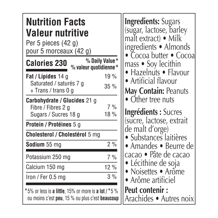 Lindt SWISS CLASSIC Milk Chocolate Almond Butter Bar, 100g