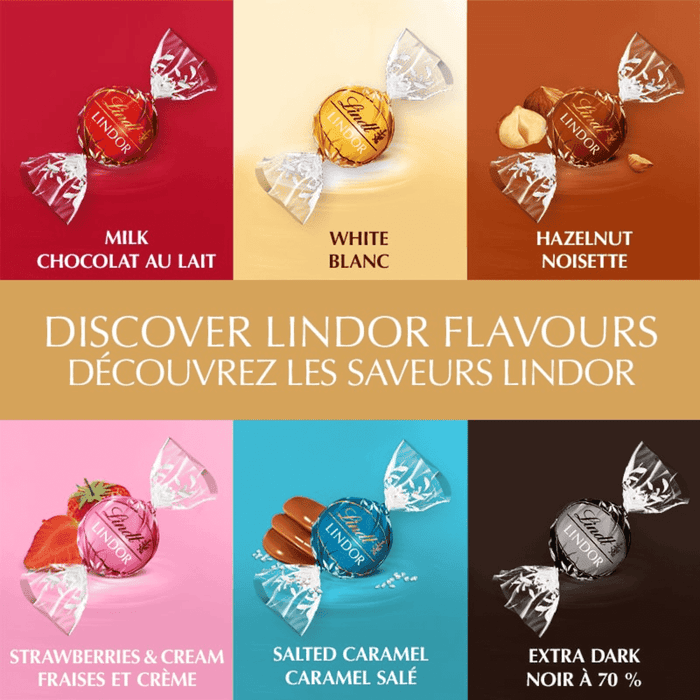 Lindt LINDOR Milk Chocolate Truffles Bag, 150g