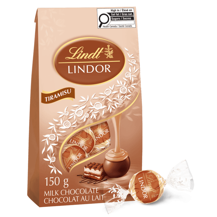Lindt LINDOR Tiramisu Chocolate Truffles Bag, 150g