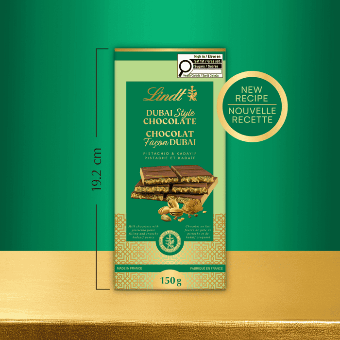 Lindt Dubai Style Chocolate Bar, 150g