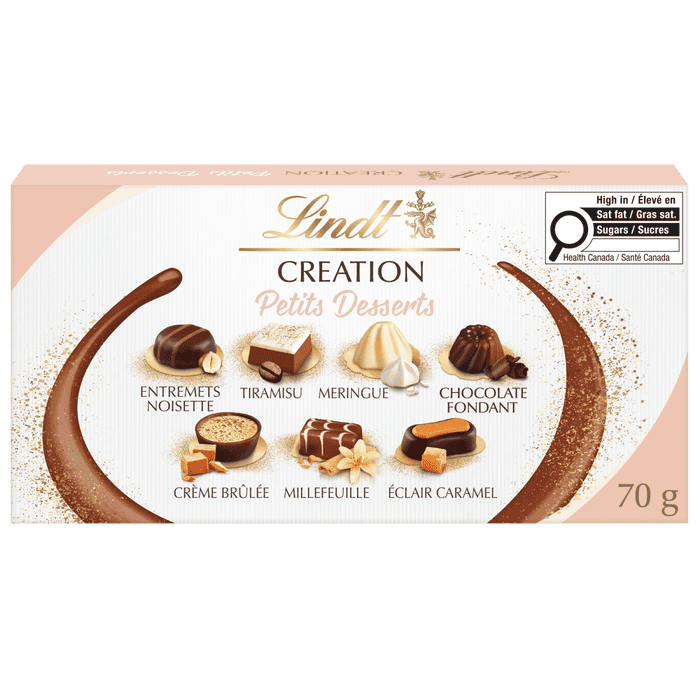 Lindt CREATION DESSERT Assorted Chocolates Gift Box, 70g